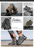 Spring Casual Shoes Men Breathable Comfortable Lace Up Walking Shoes Autumn Classic Outdoor Sneakers Thick-Soled Hiking Shoes
