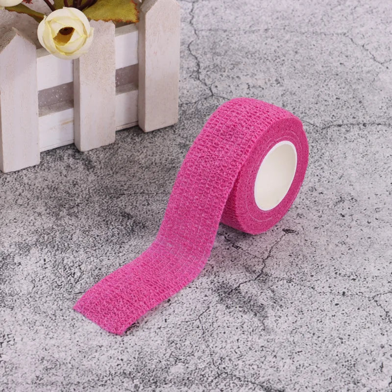 1 Roll Disposable Self Adhesive Elastic Bandage Medical Sports Wound Dressing Bandges Portable First Aid Bandgages 2.5cm*4m