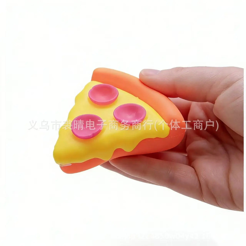 Pizza Sensory Fidget Cube Fun Toy Stress Relief Squishy Solid Translucent Anxiety Relief For Relaxing Trendy Blind Box