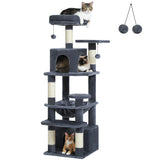 Large Cat Tree and Tower for Indoor Cats With Sisal-Covered Scratching Posts Spacious Hammock Padded Perches and Condos Cat Toys