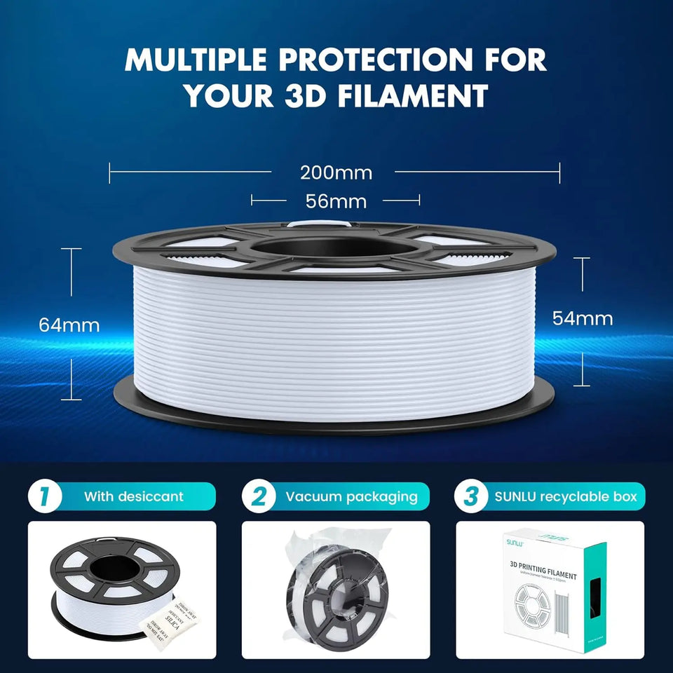 SUNLU 1KG High Speed PLA 3D Printer Filament 1KG 1.75mm ±0.02MM High Flow Speedy 3D Printer Filament Designed for Fast Printin