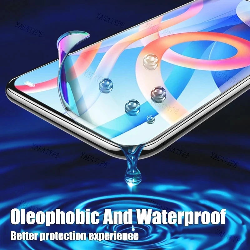 5PCS Hydrogel Film For Xiaomi Poco X5 X4 X3 F5 Pro Screen Protector For Poco M5 M5S M3 M4 M6 Pro F3 F4 GT Protective Film