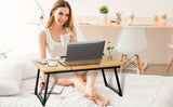 Tray table, notebook computer and writing table, dining table and notebook computer bed support