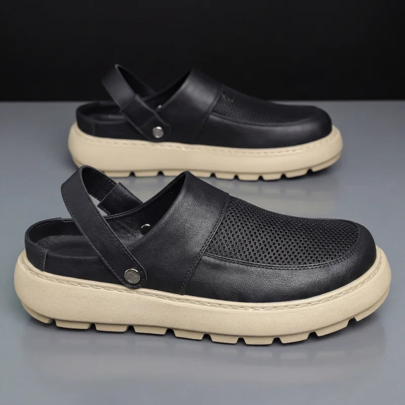 Summer Sandals Men's Outdoor Beach Anti-slip Breathable Slippers Men's Beach Comfortable Soft-soled Casual Men Shoes