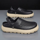Summer Sandals Men's Outdoor Beach Anti-slip Breathable Slippers Men's Beach Comfortable Soft-soled Casual Men Shoes