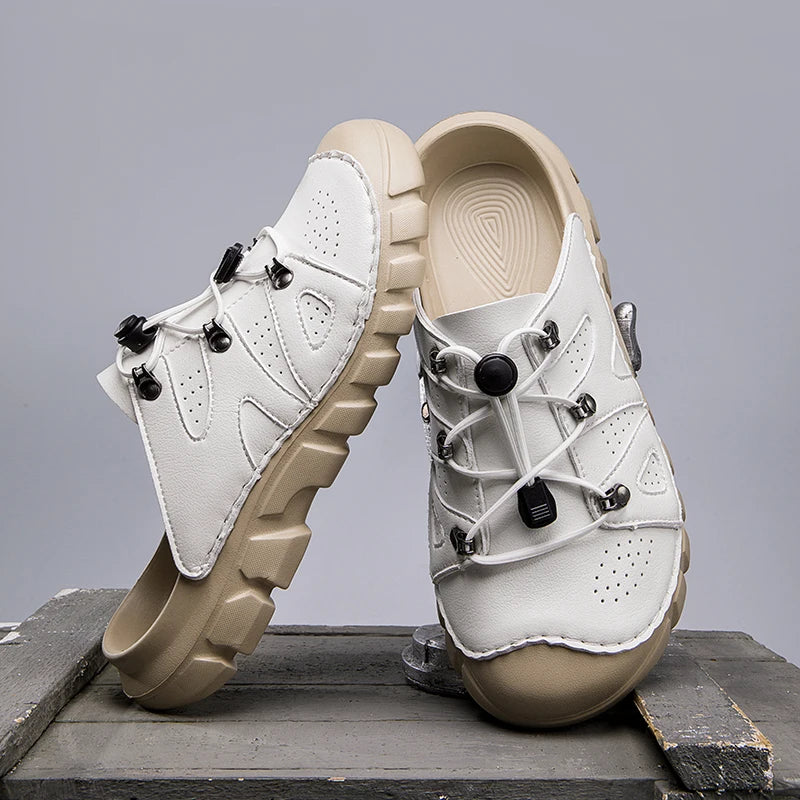 Summer Men's Sandals Beach Shoes Handmade Breathable Design Sandals Casual Beach Shoes Lightweight Soft Bottom Outdoor Sandals