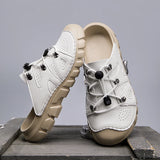 Summer Men's Sandals Beach Shoes Handmade Breathable Design Sandals Casual Beach Shoes Lightweight Soft Bottom Outdoor Sandals