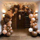 100Pcs Dark Brown Balloons Kit 5/10/12/18" Khaki Coffee Latex Balloon Garland Birthday Baby Shower Wedding Party Decoration