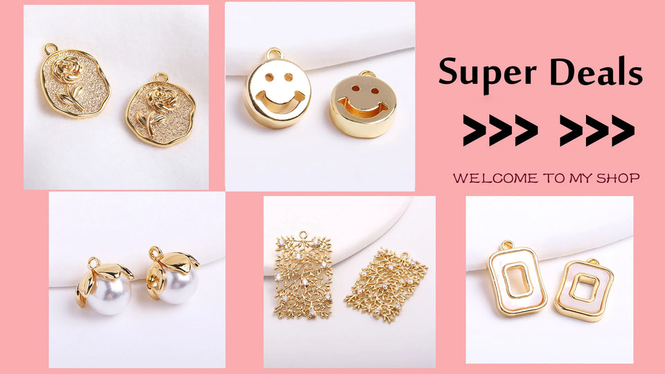 18k Gold Plated Spacer Beads For Bracelet Making,Separators For Beads,Jewelry Fittings,DIY Jewellery Making Supplies Wholesale