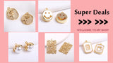 18k Gold Plated Spacer Beads For Bracelet Making,Separators For Beads,Jewelry Fittings,DIY Jewellery Making Supplies Wholesale