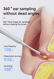 Ear Otoscope With 6LED Lights 3.9mm Ultra-Thin 1080PHD Smart Visual Ear Camera Digital Otoscope for Kids and Adults