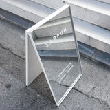 Outdoor photo mirror floor-to-ceiling clothing store display board door sign billboard mirror