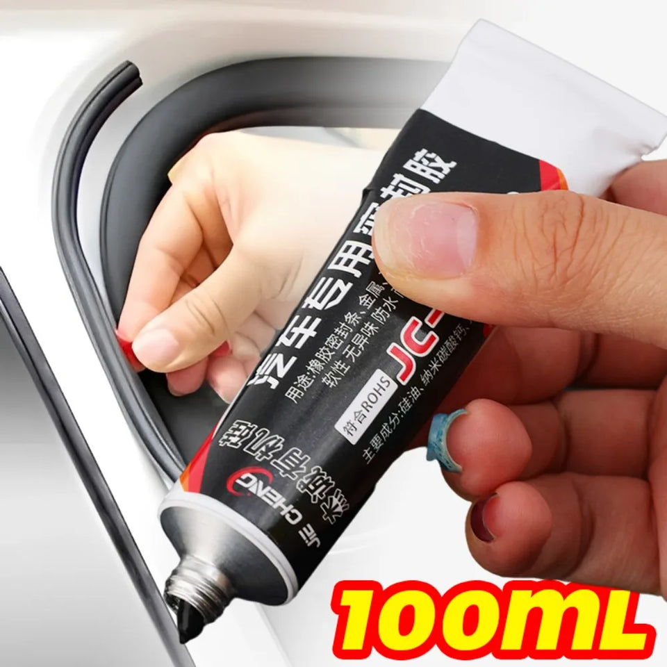 Car Door Sealant Adhesive Automotive Weatherstrip Repair High Temp Silicone Glue Waterproof Soundproof Universal Auto Fix Tool