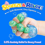 2026 Novelty Squishy Poo Stress Ball Squishies Toys Glitter Funny Stretch Squeeze Fidget Toys for Adults Fool's Day Prank Gift