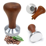 Coffee Powder Press 51/53/58mm High-Quality Wooden Handle with Solid Metal Base  for  Concentrated  Espresso  Durable  Kitchen