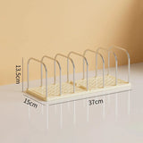 Desktop Bookshelf Book Magazine Storage Rack Desk Organizer Detachable Vertical Divided Books Holder School Office Supplies