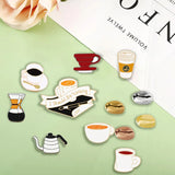 for Barista Vintage Rose Tea Latte Americano Pines Coffee Machine Mini Coffee Bean Badge Jewelry Coffee Collection Enamel Pins