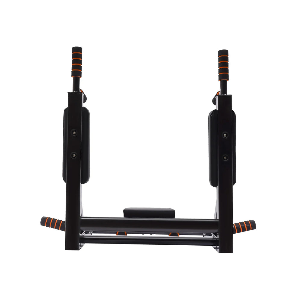 Wall Mounted Pull Up Bar Training Equipment Fitness Dip Stand Supports to 440 Lbs for for Indoor Home Gym Workout