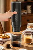 Electric Espresso Coffee Machine for Car & Home Camping Portable Coffee Maker Capsule Powder Travel 2-in-1 Wireless Coffee Maker