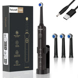 Fairywill Electric Toothbrush T2233Powerful Rotation Cleaning 4 Replacement Heads Rechargeable Sonic Toothbrush for Adults