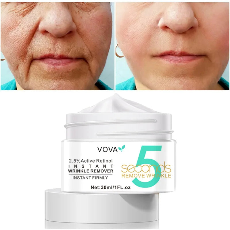 5 Seconds Instant Wrinkle Remover Face Cream Eye Firming Anti Aging Lifting Moisturizing Facial Cream Remove Fineline Skin Care
