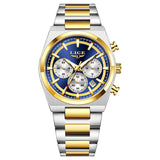 LIGE Top Luxury Man Quartz Watch Waterproof Luminous Date Chronograph Watches For Men Stainless Steel Fashion Men's Watch Reloj