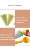 Children Play House Toy Beach Ice Cream Tube Digging Spoon Set Material of wheat straw  Ice Cream Cup Beach Toy