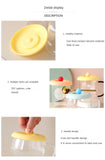 Cup Cover Non-toxic Silicone Round Universal Water Cup Lid Anti-dust Coffee Mug Sealed Cap With Spoon Holder Heat-Resistant Lid