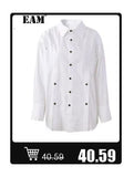 [EAM] Black Irregular Knot Sweatshirt New Stand Collar Long Sleeve Women Big Size Fashion Tide Spring Autumn 2026 1DJ1848