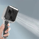 Durable Metal Microphone Shower Head Water Saving Efficient Flow Bathroom Faucet Replacement for Adults Gift