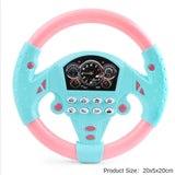 Children Eletric Simulation Steering Wheel Toys Gifts Light Sound Musical Stroller Simulate Driving Car Vocal Toy for Kids