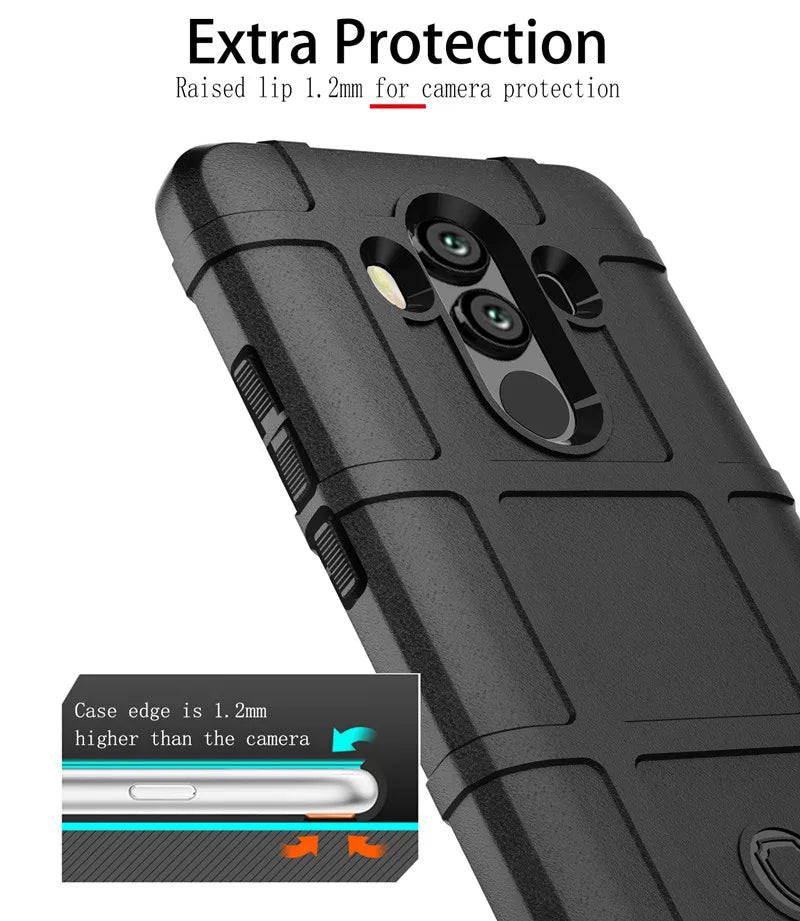 Armor Shield Cases for Mate 10 Pro 10pro Anti Knock Silicone Back Cover for Huawei mate10 pro Heavy Duty Shockproof Phone Case
