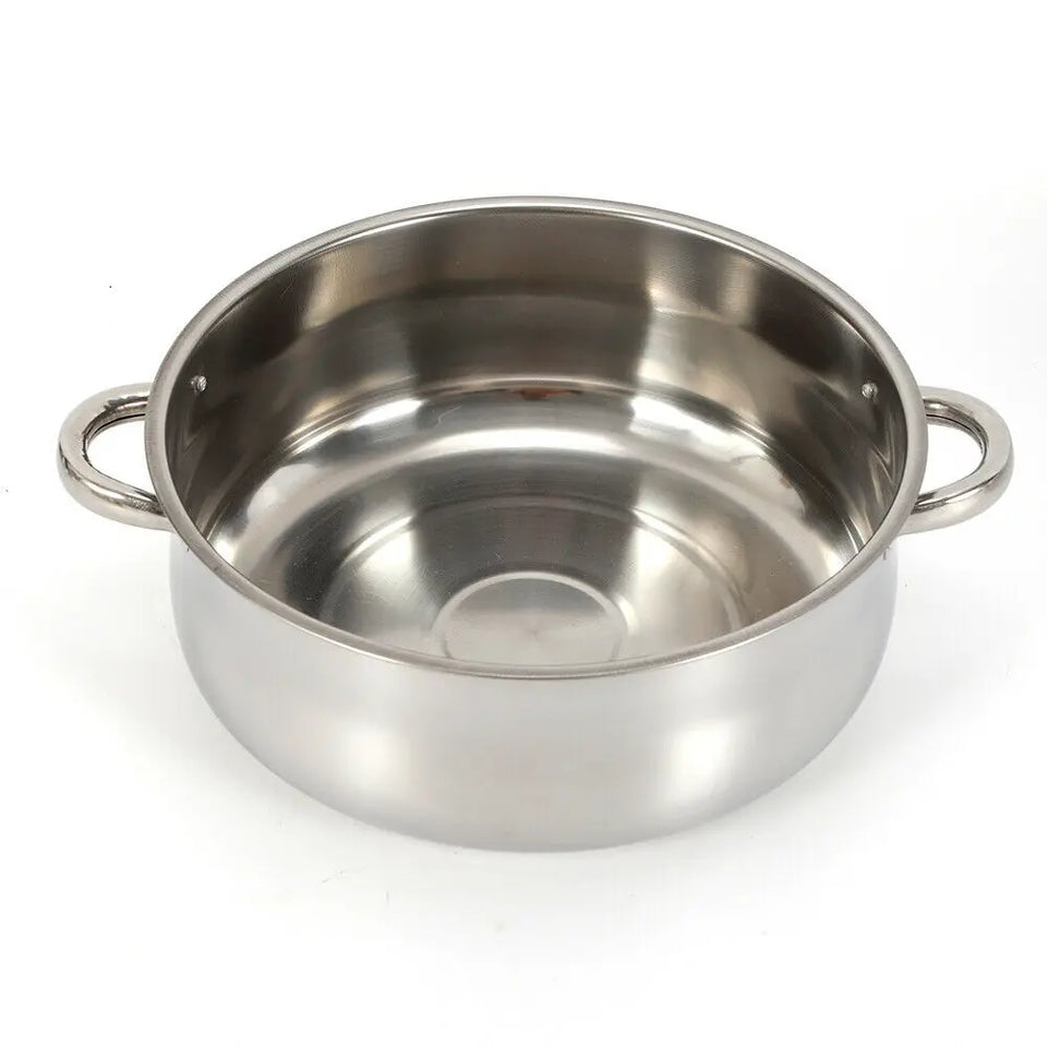 5 Tier 26 / 28 / 30cm Steam Cooker Steamer Pan Cook Food Veg Pot Stainless Steel