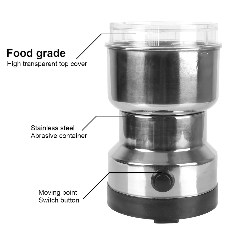 Electric Coffee Grinder for home Kitchen Multifunctional Coffe Chopper Blades Grains Grinder Machine Nuts Beans Spices Blender