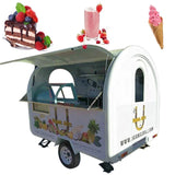 2025 Netherlands Standard Commercial Food Trailer Cart School Food Truck Van With Stocks For Shipping