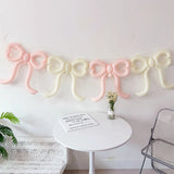 4PCS 22 inch love bow balloon set decoration theme party birthday party scene layout coffee dessert shop decoration