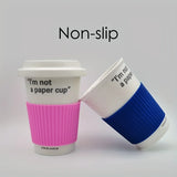 Silicone Cup Sleeve Portable Heat Insulation Coffee Cup Cover Ceramic Cup Cover Non-slip Bottle Sleeves Colored Mug Sleeve