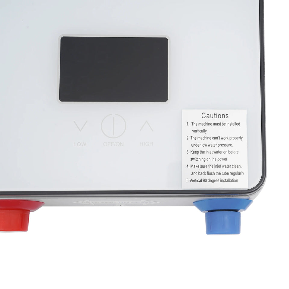 4500W 110V Water Heater, Touch Screen Electric Water Heater, Instantaneous Water Heater  On Demand Bath Shower