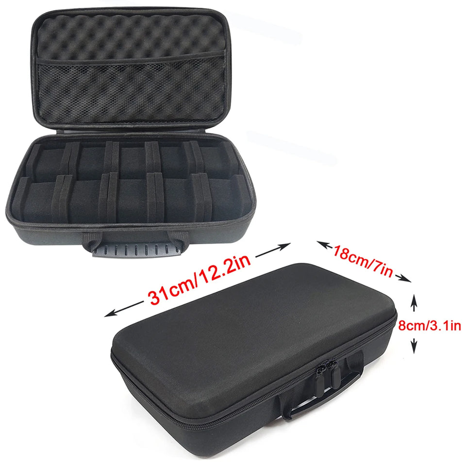 8 Slot Watch Box Sponge Watch Storage Organizer Protective Safety Canvas Shockproof EVA Storage Case for Most Watches