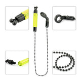 Hirisi Carp Fishing Bite Alarms Set with Swingers, LED Bite Indicator, Waterproof Fishing Alarm for Coarse Fishing