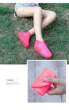 New 1 Pair Waterproof Non-slip Silicone High Elastic Wear-resistant Unisex Rain Boots for Outdoor Rainy Day Reusable Shoe Cover
