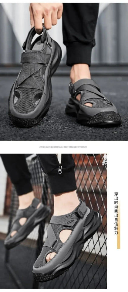 Summer Men's Sandals Fashion Casual Sandals Comfort Beach Sandals for Men Outdoor Non Slip Platform Sandal Breathable Sandalias