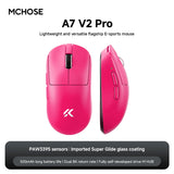 NEW MCHOSE A7 V2 E-sports mouse wireless Bluetooth tri-mode Ergonomics lightweight 8K gaming mice Customized PC accessory gifts