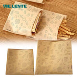 50PCS Greaseproof Paper Bag, Kraft Paper Bag, Food Packaging Bag, Disposable Packaging Baking Paper Kitchen Accessories