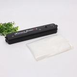 220V/110V Vacuum Sealer Packaging Machine with Free 10pcs Vacuum Bags Household Black Food Vacuum Sealer