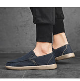 Fashion Men's Sneakers Canvas Breathable Men's Walking Driving Shoes Comfortable Outdoor Men Flats Casual Shoes Tenis Masculino