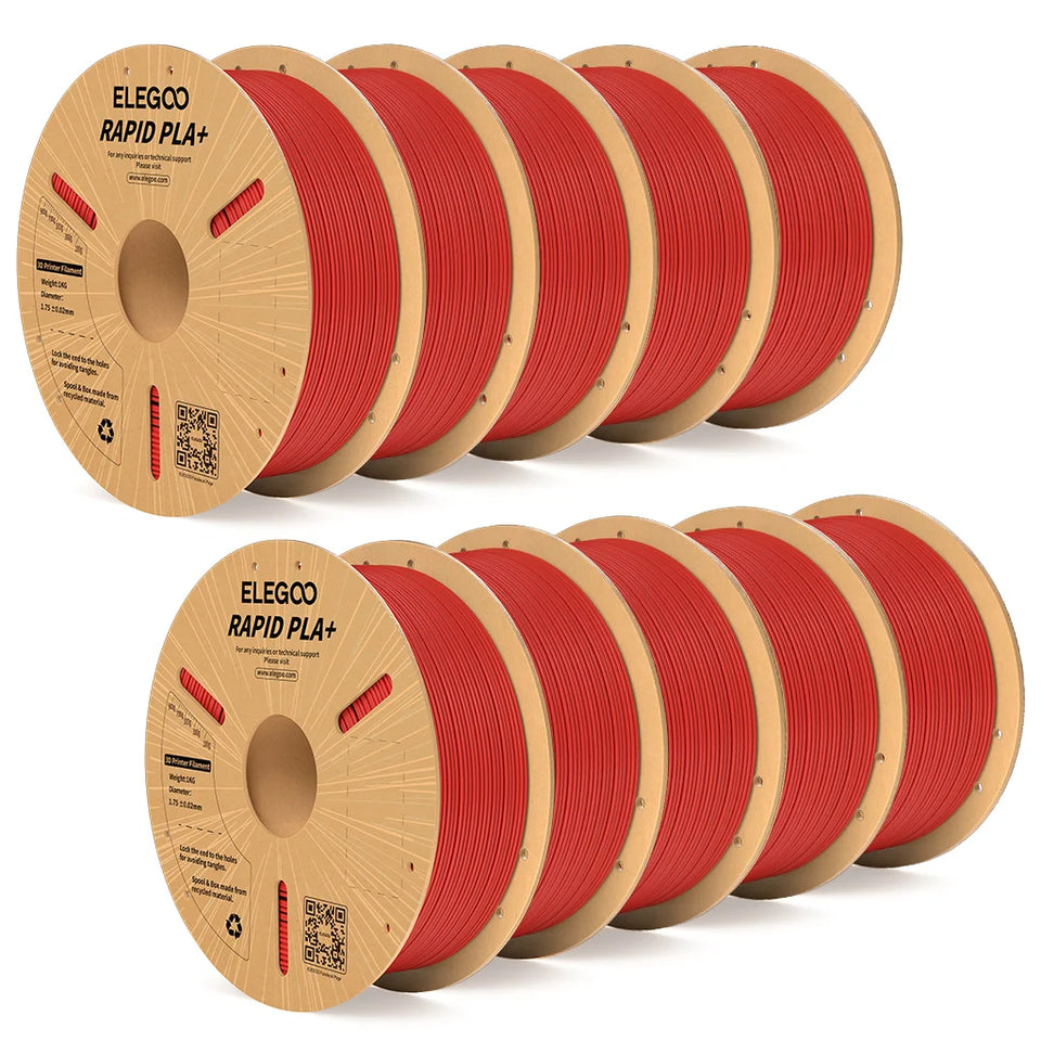 ELEGOO RAPID PLA+ Filament 1.75mm, 3D Printer Filament, Support 30-600mm/s Printing Speed, Compatible with Most FDM 3D Printers