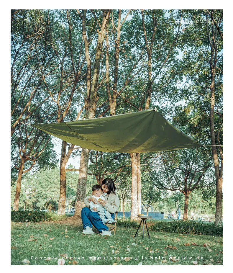 Camping Ground Sheet Picnic Mat Tent Footprint Tarp Awning Shade Beach Pad Outdoor Travel Tent Tarp Sun Canopy with Tent Pegs
