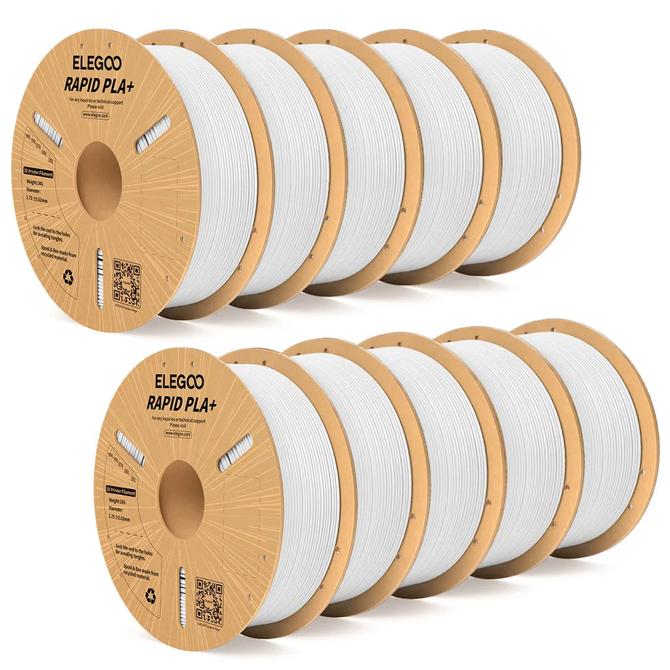 ELEGOO RAPID PLA+ Filament 1.75mm, 3D Printer Filament, Support 30-600mm/s Printing Speed, Compatible with Most FDM 3D Printers