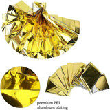 Hiking, mountain climbing, emergency blankets, camping, survival equipment, gold and silver double-sided insulation, sun protect